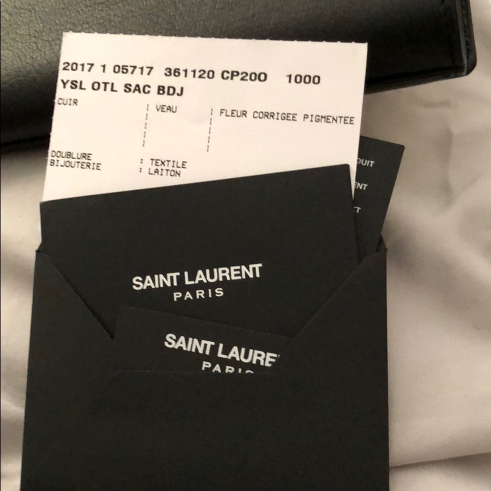 Ysl Black Doublure Bijouterie Clutch